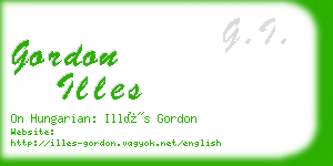gordon illes business card